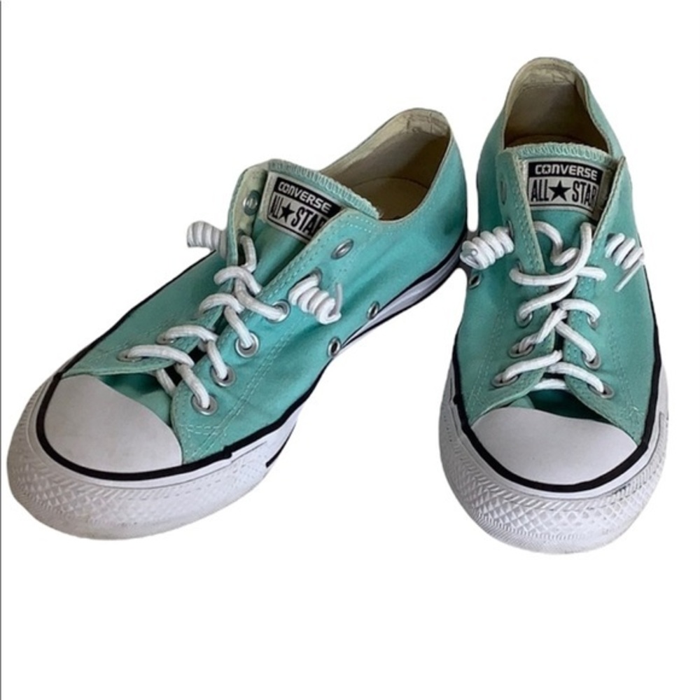 Converse low tops easy on/off mint Size W8 M6